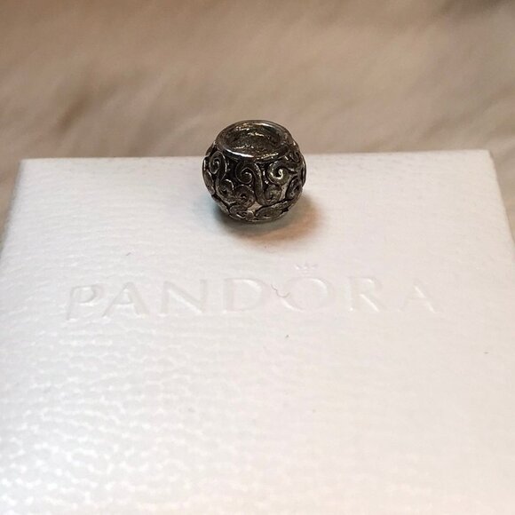 Pandora Scroll Vines Swirl Charm 925 - Picture 3 of 8